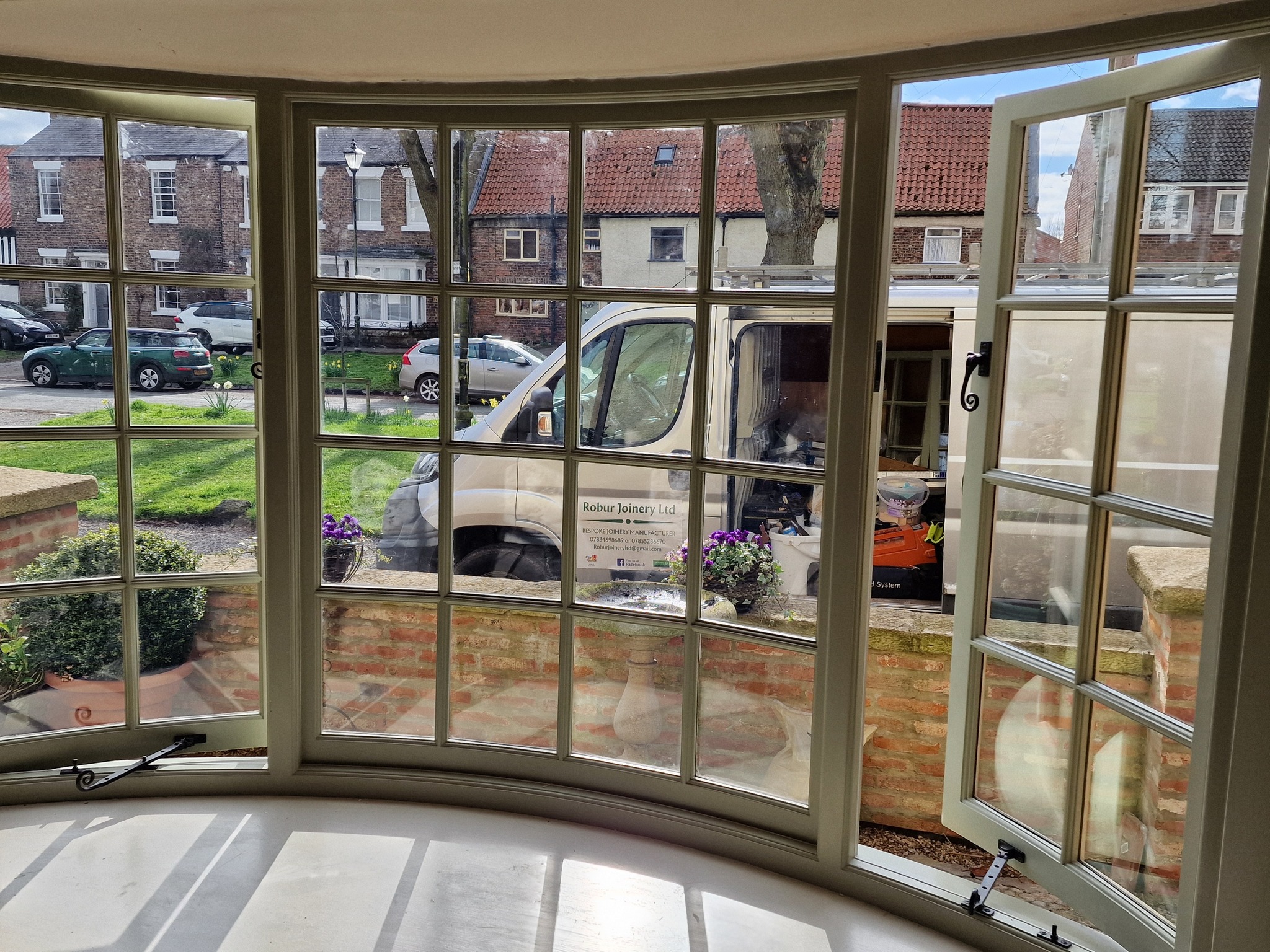 Craftsman working with wood